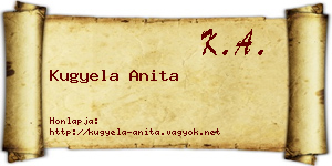Kugyela Anita névjegykártya